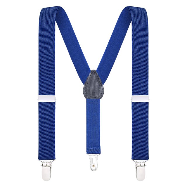 Buyless Fashion Adjustable Suspenders for Kids Toddlers Baby Elastic Solid Color 1 Inch - Y Back Design