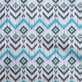 thumbnail image 1 of oneOone Cotton Cambric Turquoise Blue Fabric Asian Ikat Craft Projects Decor Fabric Printed By The Yard 42 Inch Wide-7521, 1 of 4