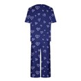 thumbnail image 4 of Offre à Durée Limitée Iumwxz Pyjamas Doux Tendance Ensembles Assortis Tenues de Voyage pour Femmes Col Ras du Cou à Motif de Cœur Manches Courtes Taille Élastique Pantalon Court Tenues pour Femmes Tenue de Rue, 4 of 4