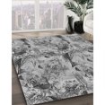 thumbnail image 3 of Ahgly Tapis d'Intérieur Lavable en Machine Carré Gris Nuage Gris, 5 Pieds Carré, 3 of 7