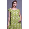 thumbnail image 3 of Bimba Chemises de Nuit pour Femmes en Rayonne Imprimée à Manches Courtes Lingerie de Nuit pour Dames, 3 of 4