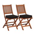 thumbnail image 3 of CorLiving Miramar Hardwood Outdoor Dining Set, 5pc, 3 of 8