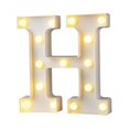 thumbnail image 2 of Romantic 3D 26 Alphabets 0-9 Numbers LED Marquee Sign Wall Hanging Night Light, 2 of 8