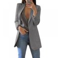 thumbnail image 1 of POINTERTECK Womens Open Front Blazer Long Sleeve Solid Slim Fit Work Office Cardigan Jacket S-XXL, 1 of 6