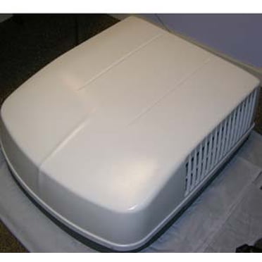 Dometic Air Conditioner Shroud 3309518.003 Replacement Shroud For Dometic Brisk Model Air Conditioners; 12 Inch; Polar White and Gray Band