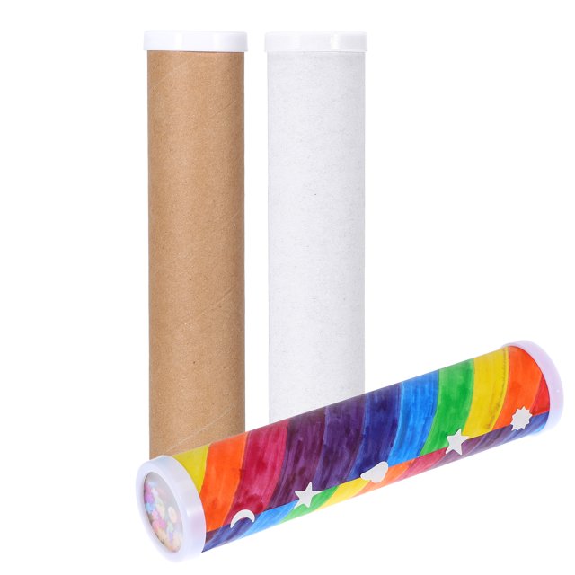 Miangastore 3pcs Diy Kaleidoscope Making Material Blank Kaleidoscope Making Kit Kids Playthings