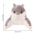 thumbnail image 2 of Soft Hamster Reading Pillow With Arms For Kids Teens And Adults Comfortable Backrest Support For Bed Chair Sitting, 2 of 6