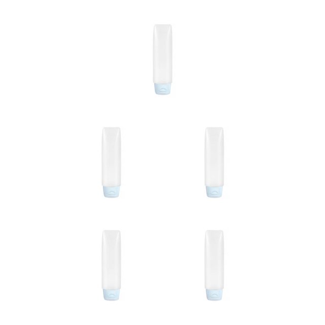 QualitChoice Travel Bottle Portable Shower Gel Dispensing Container Refillable Leakproof Dispenser Tube Household Organizer 30ML Blue 5Set