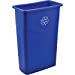 thumbnail image 3 of Poubelle Mince, Plastique, 23 Gallons (Bleu Recyclage), 3 of 10