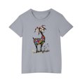 thumbnail image 1 of RXIRUCGD 2025 Vêtements d'Été pour Enfants T-shirt Imprimé Mode Mignon Col Rond Manches Courtes, 1 of 5