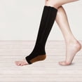 thumbnail image 3 of Graduated Compression Socks 15-25 mmHg | Athletic Recovery Support Stockings | Long Medical Compression Hosiery | Travel Flight Sports Circulation Support | Moisture Wicking Performance Comfort Fit, 3 of 3