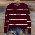 thumbnail image 5 of Yuyuzo Chandails en Molleton pour Filles Tout-Petits Col Rond Manches Longues Décontracté Confortable Rayé Pull d'Automne pour Bébé Fille, 5 of 5