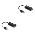 thumbnail image 3 of yingyy PC USB2 .0 Ethernet Adapter Laptop Network Card USB Lan Network Adapter USB to 10/100 Mbps black 2Set, 3 of 6