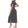 thumbnail image 4 of Cadeau TIMIFIS Chemises de Nuit pour Femmes Manches Courtes T-Shirts de Nuit Imprimés Vêtements de Nuit Doux Confortables Décontractés Vêtements de Détente Grande Taille Chemises de Nuit Robe de Pyjama Printemps/été, 4 of 6