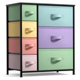 thumbnail image 1 of Sorbus Dresser with 7 Drawers (Pastel/Black), 1 of 7