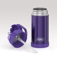thumbnail image 4 of Thermos Kids Vacuum Insulated Funtainer Water Bottle with Flip Up Straw, 355ml, Purple, 4 of 6