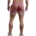 thumbnail image 3 of Mens Shorts Mens Casual Solid Color Casual Drawstring Pockets Elastic Sports Shorts, 3 of 7