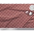 thumbnail image 2 of Soimoi Red Rayon Fabric Pink Heart Decor Fabric Printed Yard 42 Inch Wide, 2 of 5