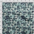 thumbnail image 4 of oneOone Rayon Teal Blue Fabric Abstract Leaf Sewing Material Print Fabric By The Yard 56 Inch Wide, 4 of 4