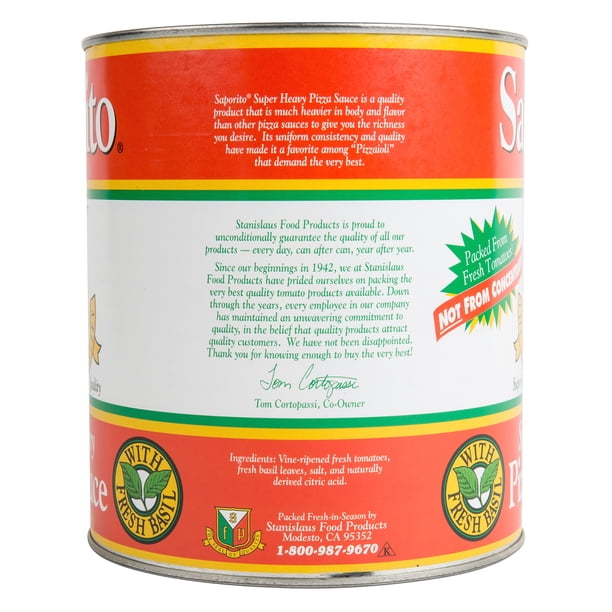 SAN★必須!さん専用 Stanislaus 2.84L Can Saporito Super Heavy Pizza Sauce - Walmart.ca