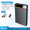 thumbnail image 4 of 2.5 Inch HDD/SSD Type-C RGB Enclosure SATA to USB3.2 Gen1 5Gbps HD External Hard Drive Enclosure Box Tool-Free, 4 of 8