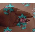 thumbnail image 4 of oneOone Viscose Chiffon Fabric Leaves & Floral Block Print Fabric BTY 42 Inch Wide, 4 of 4