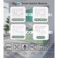 thumbnail image 4 of 2CH Zigbee Mini Smart Switch Relay Module Support 2 Way Control Switch for Smart Home Automation, Works with Alexa Google Home, 4 of 8