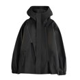 thumbnail image 1 of Pisexur Veste Coupe-Vent pour Homme Veste Décontractée Ample Couleur Unie Sprinter d'Extérieur à Manches Longues à Capuche Veste Décontractée/veste Veste de Randonnée pour Homme Imperméable Vestes Grande Taille pour Hommes, 1 of 6