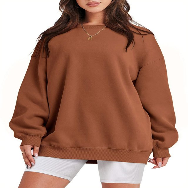 Sweat-shirts Surdimensionnés à Manches Longues pour Femmes