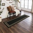 thumbnail image 3 of Mohawk Home Hall Border Near Black/Tan Tufted Polyester Area Rug, 3 of 8