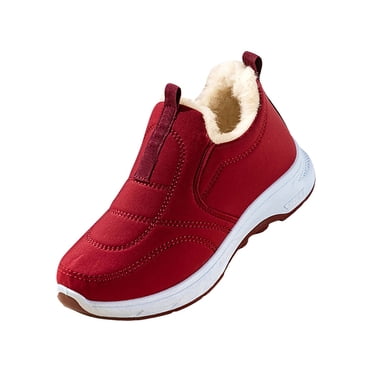 NOKIO Espadrilles de Neige pour Femmes Waterproof Chaussures d'Hiver avec Doublure en Molleton et Semelle Intérieure Coussinée pour la Marche par Temps Froid, les Déplacements et les Activités de Plein Air