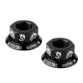 thumbnail image 1 of 2 Pcs Écrou d'Axe à Grande Bride de Moyeu de Roue pour Vélo à Pignon Fixe Cyclisme Cyclisme - Sélectionner Noir, 1 of 8
