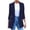 Navy, variant on EGNMCR Womens Blazer Jackets, Long Sleeve Lapel Open Front Pockets, Casual Work Office Blazers, Button Jacket Suit Womens Ladies Solid Turn Down Collar Jacket Long Sleeve Coat Outerwear Women Coat