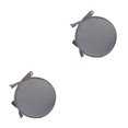 thumbnail image 2 of mmirethe Comfortable Round Chair Cushion For Bistros - With Durable Ties For Secure Fit Soft And Comfortable light gray 2Set, 2 of 6