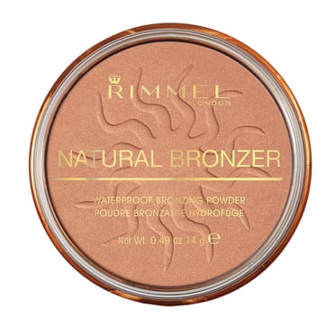 Rimmel Natural Bronzer, Waterproof, Sunkissed Finish, Blends Effortlessly, Up to 10H Wear, 100% Cruelty-Free