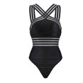 thumbnail image 1 of Women Plus Size One Piece Swimsuit Cross Shoulder Straps Triangle Bikini Bathing Suits Monokini Beachwear, 1 of 6