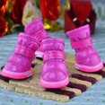 thumbnail image 3 of 4 Pièces Antidérapantes Chien Mesh Bottes Réfléchissantes Chiot Chaussures Respirant Doux Unique Chien Protecteurs de Pattes Réglables Bottes d'Animaux de Compagnie en Plein Air Anti-Dérapant pour les Petits et Moyens Animaux de Compagnie, 3 of 7
