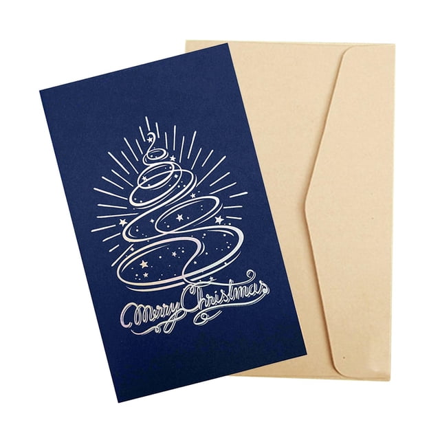 Christmas Card Anniversary Handmade Creative Festival Paper Durable Festival New A