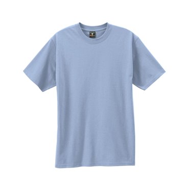 Hanes Beefy-T Men`s Short-Sleeve T-Shirt - Best-Seller, XXL, Light Blue