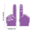 thumbnail image 4 of Purple Foam Hand Glove Sports Fan Cheering Finger Pointing Rally Prop Game Event Enthusiasm Accessory Purple #8684m, 4 of 5