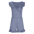 thumbnail image 4 of QHFBli Swim Romper with Built in Bra and Pockets Swim Dress Modest One Piece Swimsuit Full Coverage Bathing Suit, 4 of 6