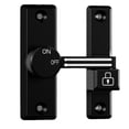thumbnail image 3 of No-Drill Door Lock Sliding Gate Lock Push-Pull Door Fastener Adjustable Cabinet Lock Easy-Install Door Stopper 12ml, 3 of 5