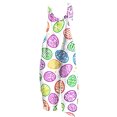 thumbnail image 3 of QATAINLAV Womens Loose Fit Wide Leg Overalls with Pockets Cotton Linen Sleeveless Spaghetti Strap Baggy Romper Easter Rabbit Egg Graphic Jumpsuits Multicolor S, 3 of 6