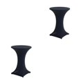 thumbnail image 3 of ZheElen Easy Care Stretch Round Tablecloth Versatile And Environmentally Friendly black 2Set, 3 of 6
