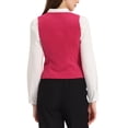 thumbnail image 3 of INSPIRE CHIC Gilet de Complet en Velours pour Femme Rétro Sans Manches Steampunk Blazer CHIC Gilet m Rose Vif, 3 of 6