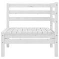 thumbnail image 2 of vidaXL 3 Piece Patio Lounge Set Solid Wood Pine White, 2 of 6