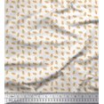 thumbnail image 1 of Soimoi Rayon Fabric French Horn Musical Instrument Decor Fabric Printed Yard 56 Inch Wide, 1 of 3