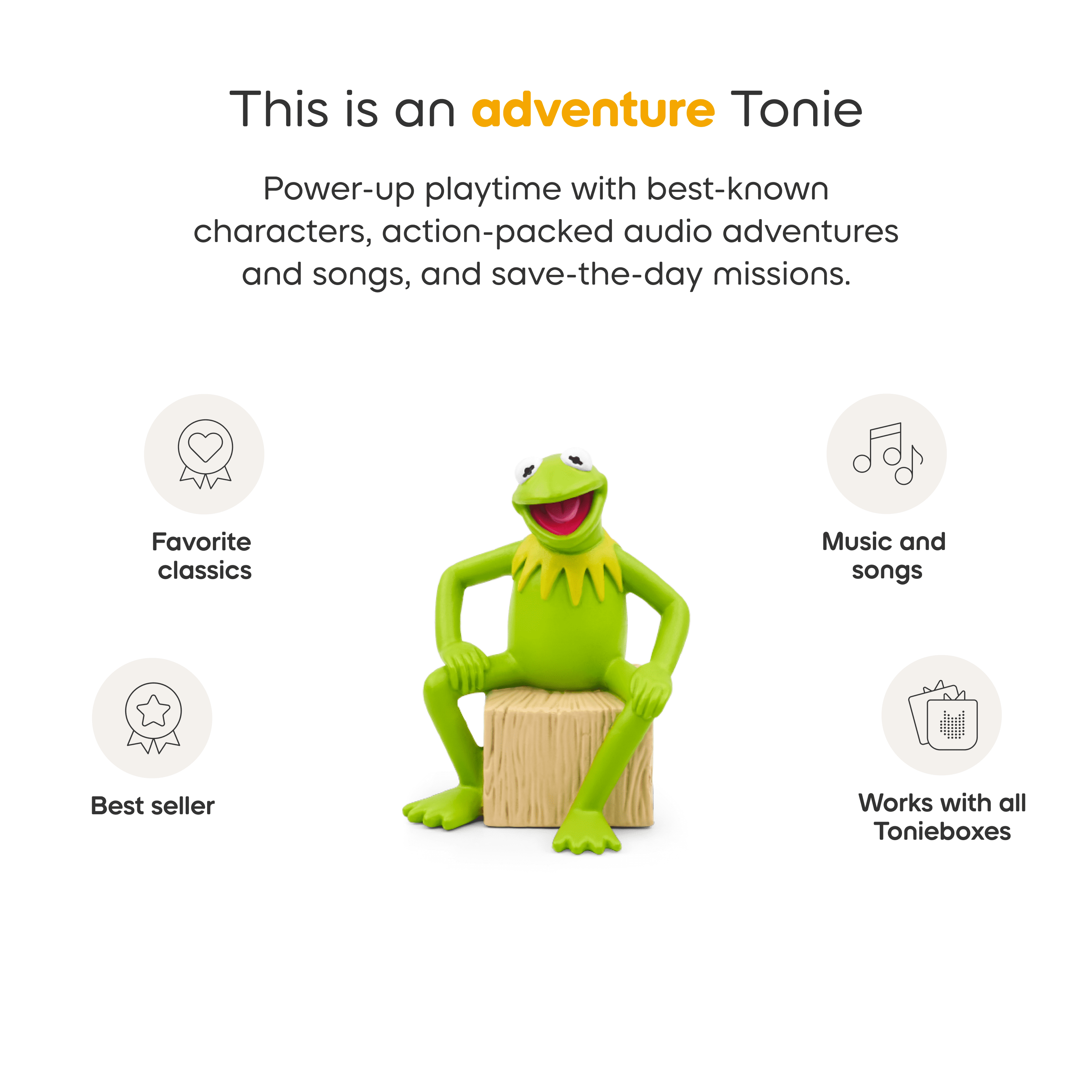 Tonies Figurine Audio - Kermit la grenouille (ANGLAIS)