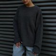 thumbnail image 3 of Yuyuzo Womens Pull Oversize Col Rond Manches Longues Tricoté Doux Automne Tops, 3 of 3