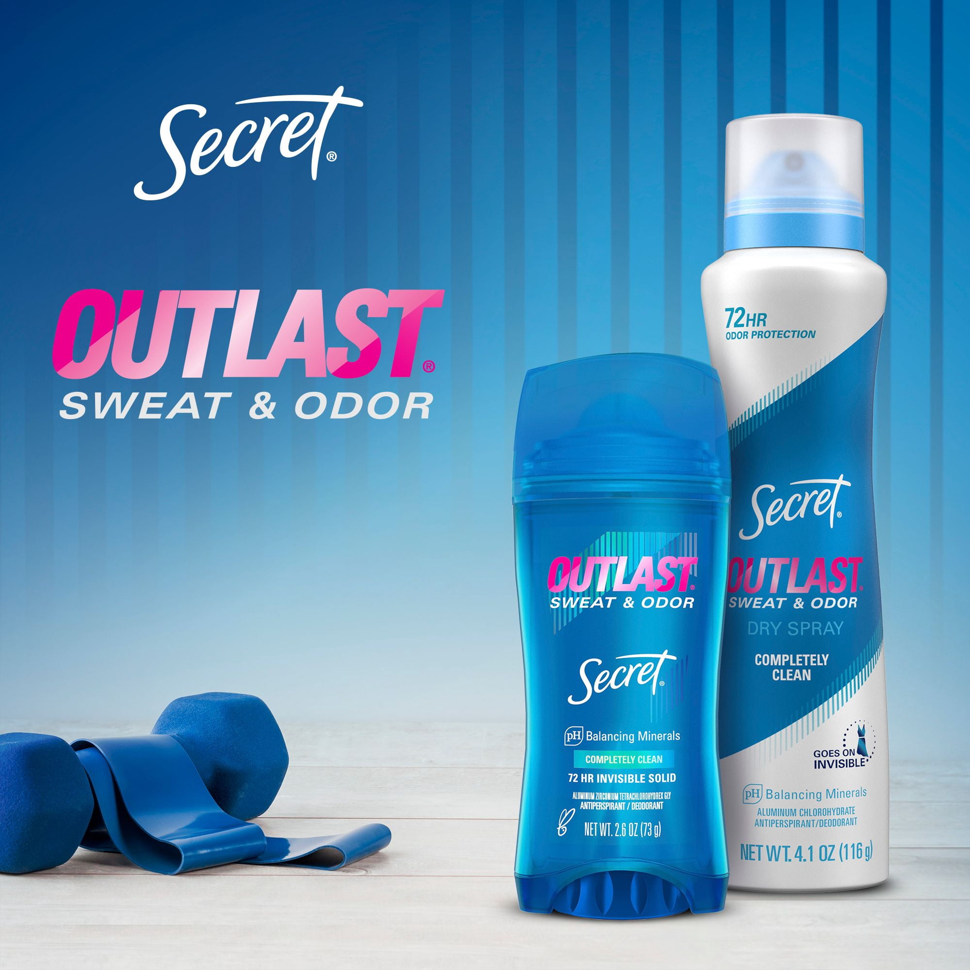 Antisudorifique et désodorisant gel clarté pour femmes Secret Outlast Transpiration et odeurs